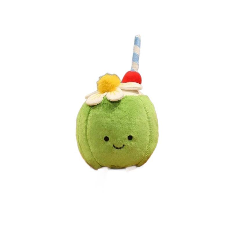 New Summer Cute Lemonade Milk Tea Cup Doll Pendant Fun Coconut Juice Doll Plush Toy Rag Doll