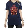 HARRY POTTER Womens/Ladies Christmas Fair Isle Cotton Boyfriend T-Shirt