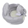 Infant Support Seat Soft Plush PP Cotton Cute Cartoon Animal Baby Sit Up Chair for Home Dark Gray Elephant