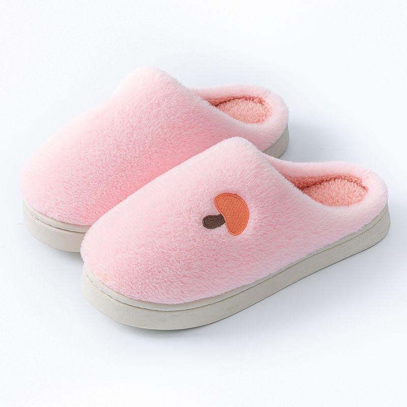 Plüsch Hausschuhe Damen Saison Zuhause Indoor Warm Rutschfest Haushalt Flauschige Mopp Fleece Baumwolle Hausschuhe