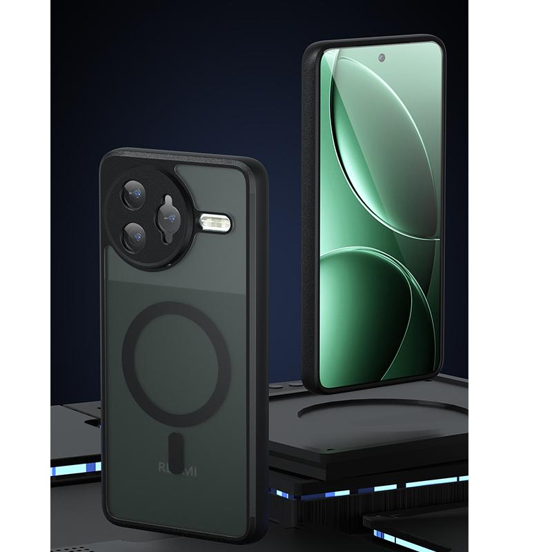 

Совместимость с Xiaomi Poco F7 Ultra, Poco F7 Pro Чехол-крышка Встроенный магнитный противоударный чехол для телефона for Xiaomi Poco F7 Pro чёрный