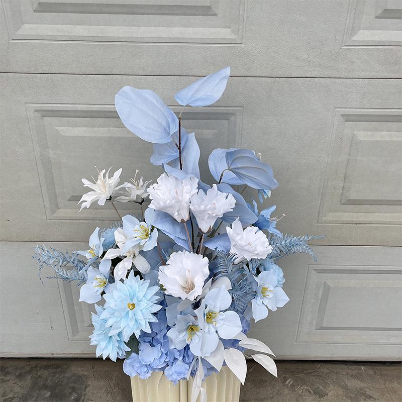 Complete Wedding & Banquet Artificial Flower Set: Ground Rows & Table Decor