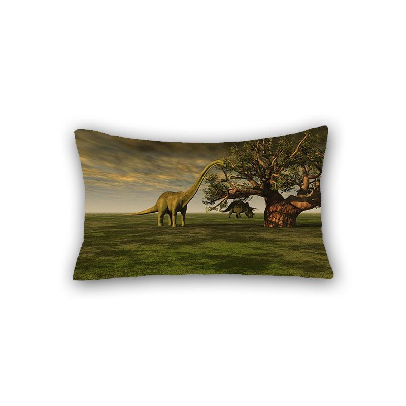 

Чехол для подушки с динозавром Юрского периода 30x50 см, автомобиль, гостиная, диван, кресло, украшение дома, наволочка, украшение в виде зоопарка, наволочка 30X50cm