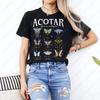 Funny Acotar Butterflies Retro Women Cotton Tshirt A Court of Thorns and Roses Inspired Graphic Casual Adult Oneck Unisex Tops