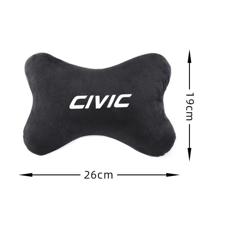 EAV3 Car Neck Pillows Both Side For Head Pain Relief Filled Fiber Car Pillow For Honda civic 10th 8th type r 2012 2018 2020