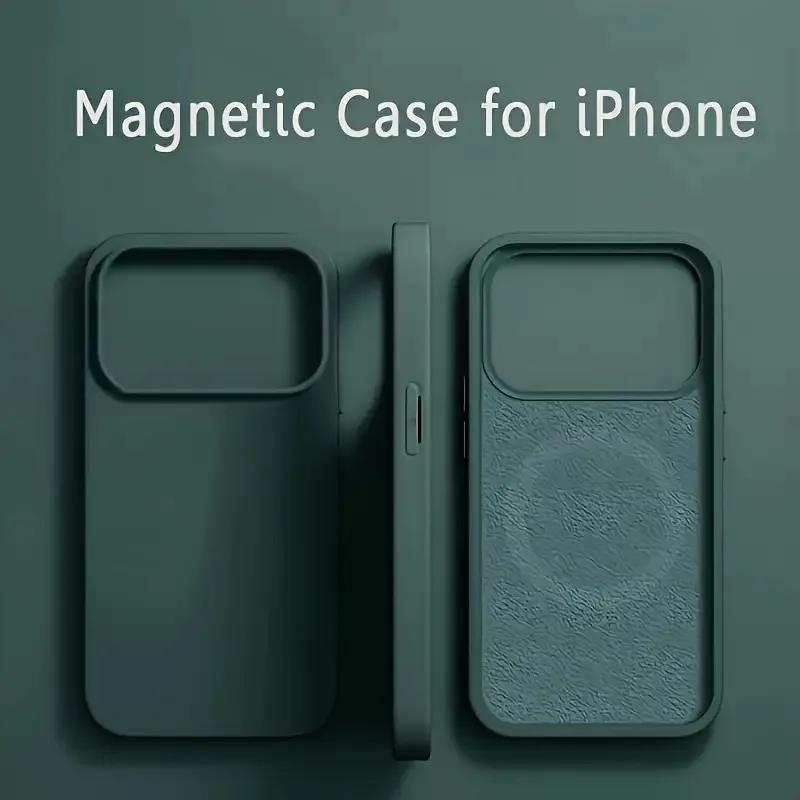 Magnetic  Liquid Silicone Shockproof Case For iPhone 17 Air 16 15 14 13 12 11 Pro Max For Magsafe Wireless Charge Cover