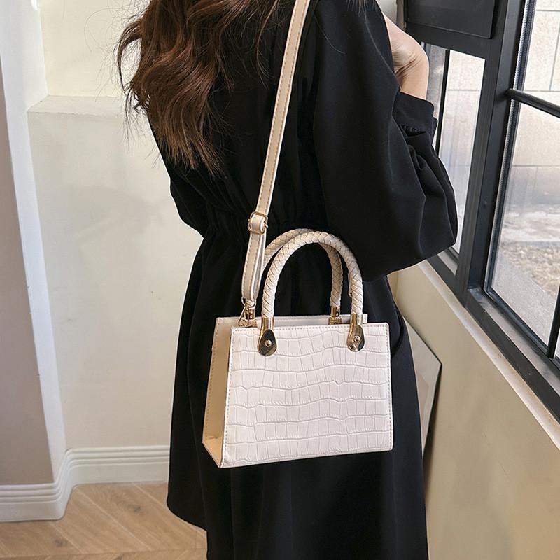 Elegant Pu Leather Crossbody Bag Versatile Small Square Shoulder Bag For Daily Use