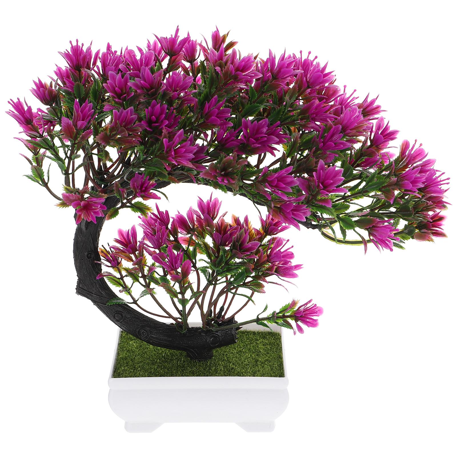 

Realistic Artificial Potted Plant Decor Fake Bonsai Adorn For Home Desktop Decorative Simulated Flower Ornament