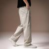 High-end Old Money Style Texture Straight Men's Casual Pants Spring and Summer Thin Anti-wrinkle Splicing Loose Wide-leg Pants