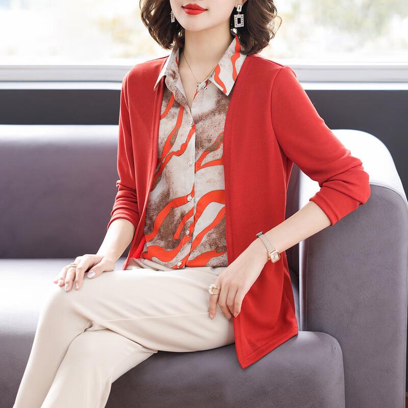 

Baolianduo Шикарная осенняя рубашка-двойка 3XL