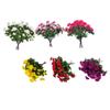 4 Bundles Artificial Flowers Reusable Fake Plants Window Box Lawn Garden