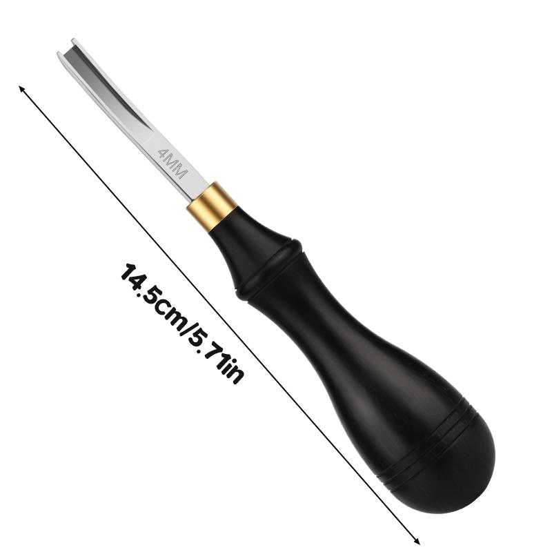 Fenrry 4/6/8/10mm Leather Edge Beveler Tool French Skiver Wide Mouth Leather Edge Bevelers Skiving Trimmer Crafting Tools