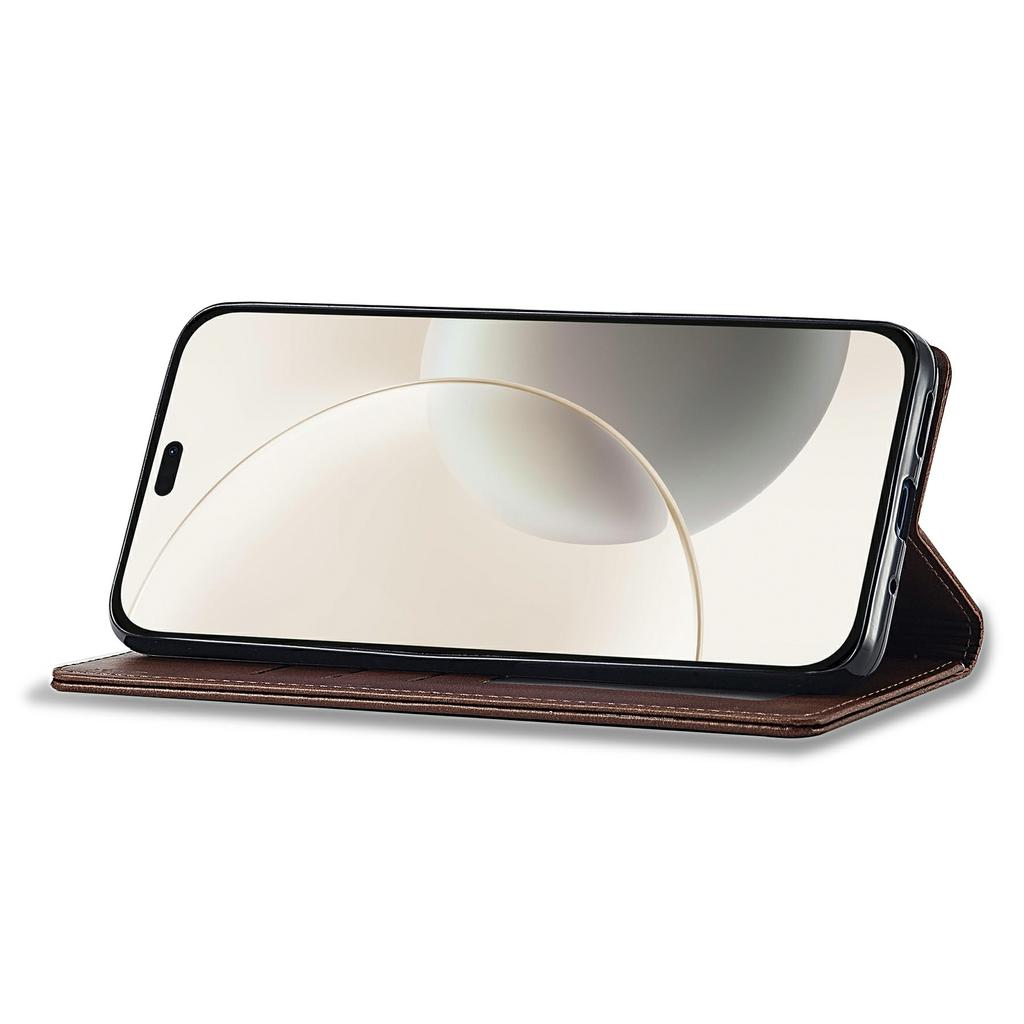 LC.IMEEKE For Honor 400 Lite 5G Case Calf Texture PU Leather Stand Wallet Phone Cover