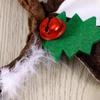 Christmas Headband Reindeer Antler for Kids and Women with Bell 1 Piece Brown