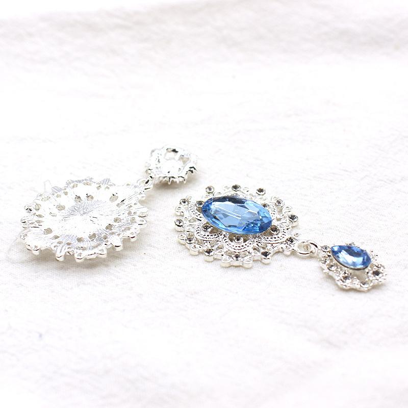 Diy Accessories Flower Plate Diamond Buckle Water Drop Gem Pendant Alloy Accessories Hair Accessories Headdress Material