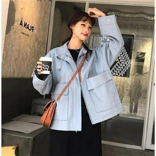 2025 Autumn/Winter Korean Style Loose Short Jacket for Female Students - Harajuku & Hong Kong Style Versatile Windbreaker.