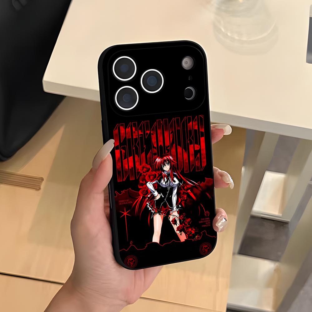 DXD Rias G-Gremory Phone Case For IPhone 17 Air 16 E Pro Max 15 14 13 Mini 12 Pro 11 Max Plus Black Soft Shell