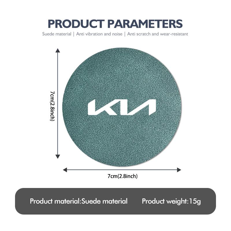 For KIA Car Water Cup Mat Coaster Non-Slip Pad Interior Accessories Ceed Sportage Rio K5 K2 Optima Cerato Venga Sedona