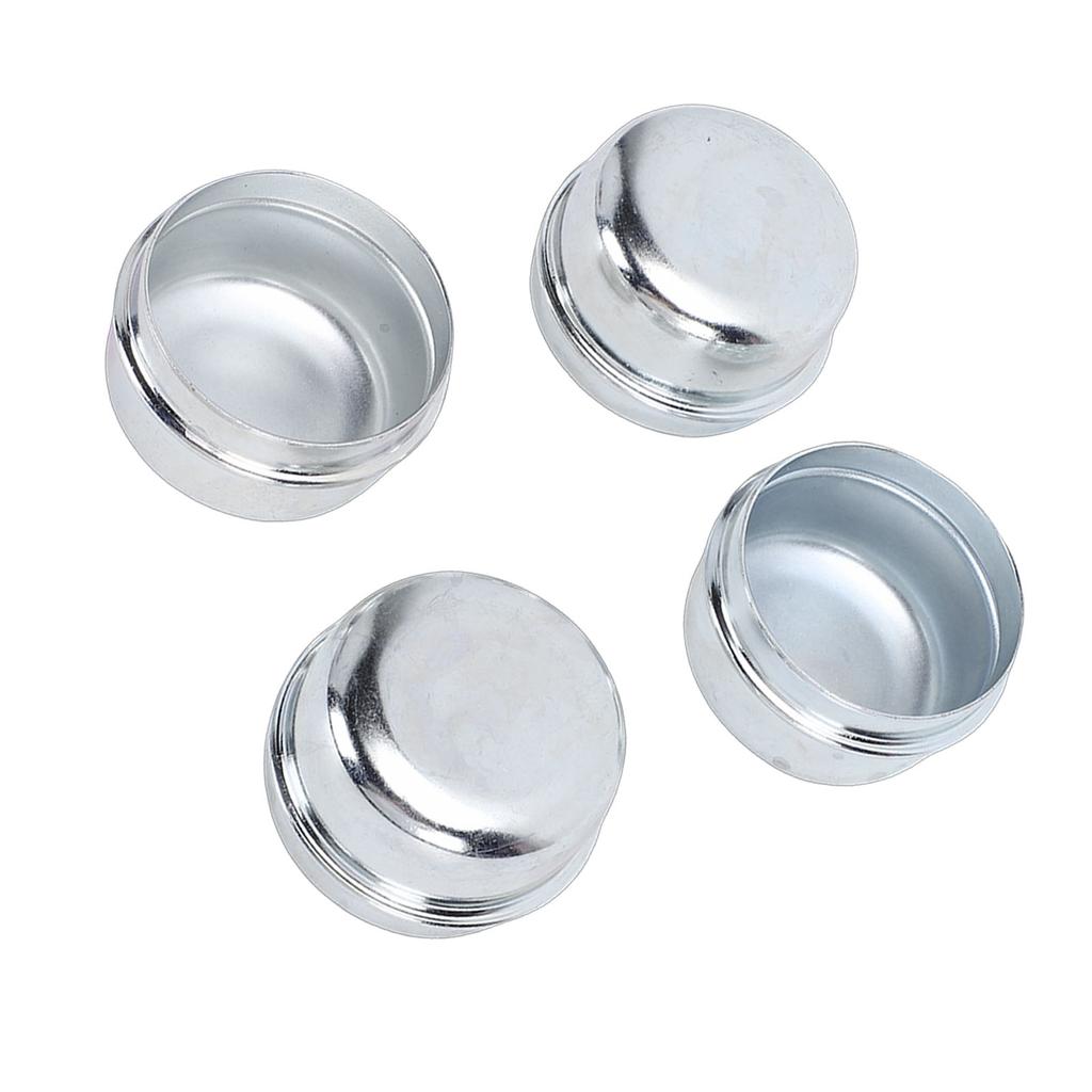 4PCS 1.98 Inch Trailer Axle Dust Caps Steel Trailer Axle Bearing Grease Covers for 2000-3500 Lbs Boat Trailer Camping Vehicle