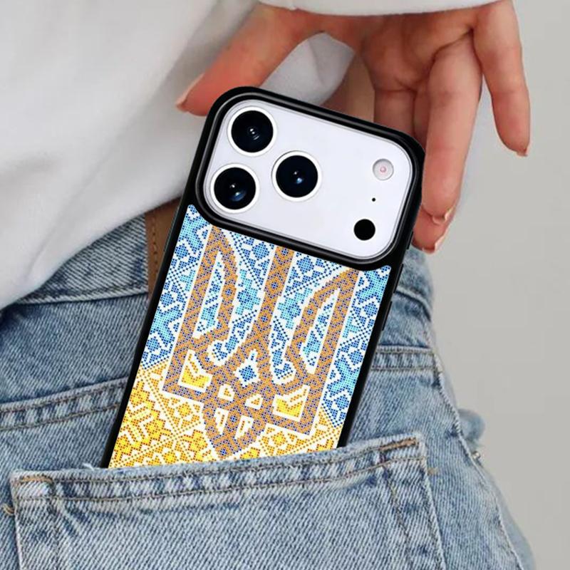 U-kraine Tryzub Flag soft Phone Case for iPhone 17ProMax 12 13 14 15 16e 17 Pro Max Plus Air Cover