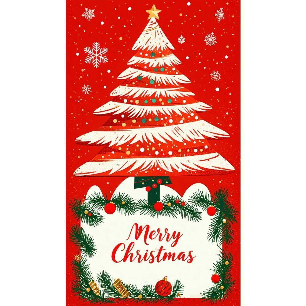 Vintage Christmas Metal Tin Sign Home Festive Wall Decor