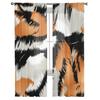 Wilde Tigerstreifen, transparente Fenstervorhänge für Wohnzimmer, Schlafzimmer, moderne Voile-Tüll-Vorhänge, Stoffvorhänge für die Küche