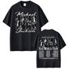 Re del Pop Michael Jackson Bad World Tour Maglietta Uomo Donna Casual Cotone Oversize Magliette Hip Hop Anni '90 Vintage Gotica Maglietta