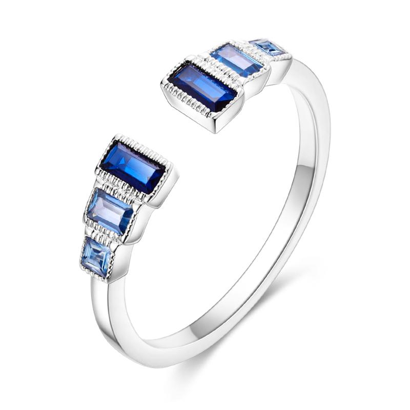 Finger Rings for Women 925 Silver Zircon Crystal Stackable Geometric Ring Wedding Jewelry Engagement Rings
