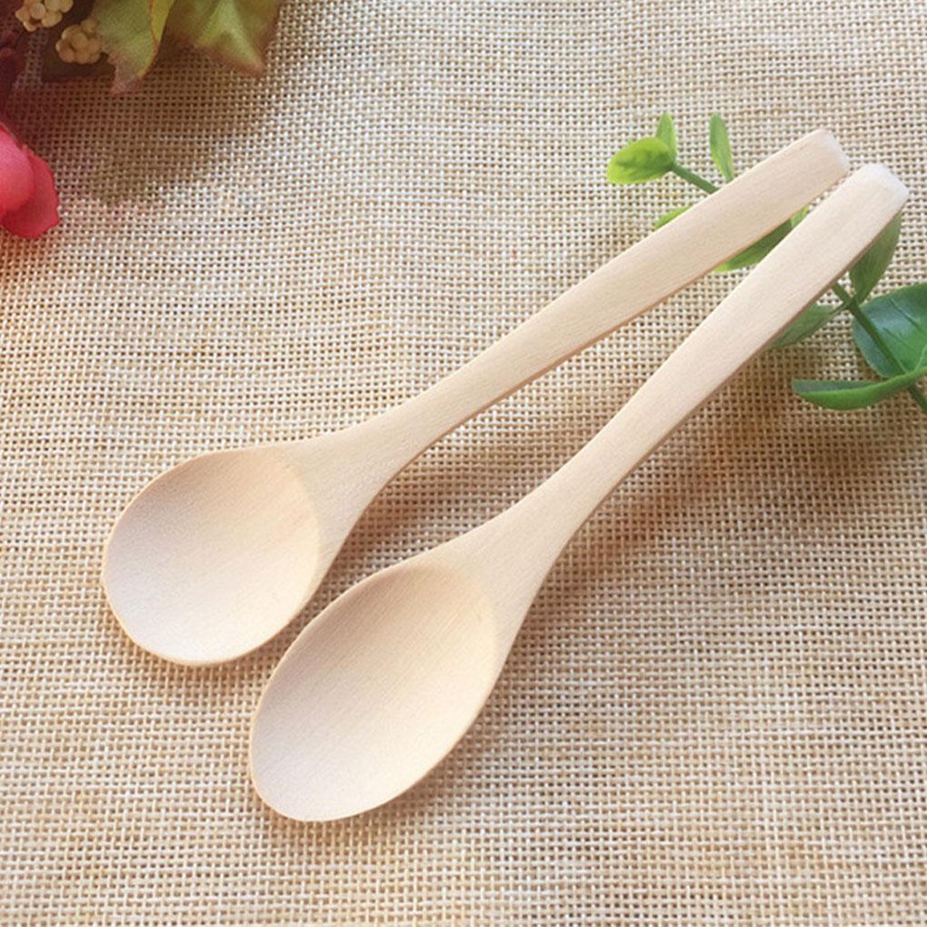12piece Wooden Tea Spoons Durable And Long-lasting Tableware Spoon Kitchen Cooking Tools