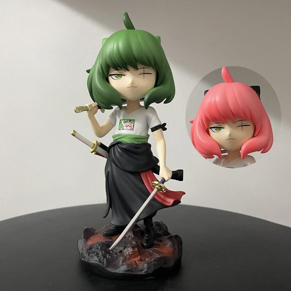 

18.5cm/7.28in Anime ONE PIECE Figure Anya Forger Cosplay Roronoa Zoro Action Figures Pvc Statue Collection Model Playthings Gifts