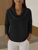 2026 Women's High Neck Long Sleeve Solid Sweater - Versatile Autumn/Winter Base Layer