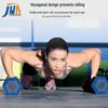 Hex Rubber Coated Cast Iron Dumbbell