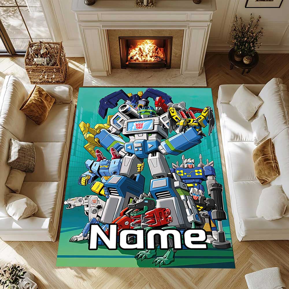 Love Transformers (17) Customize your name rug, office chair cushion, home bedroom living room gift.