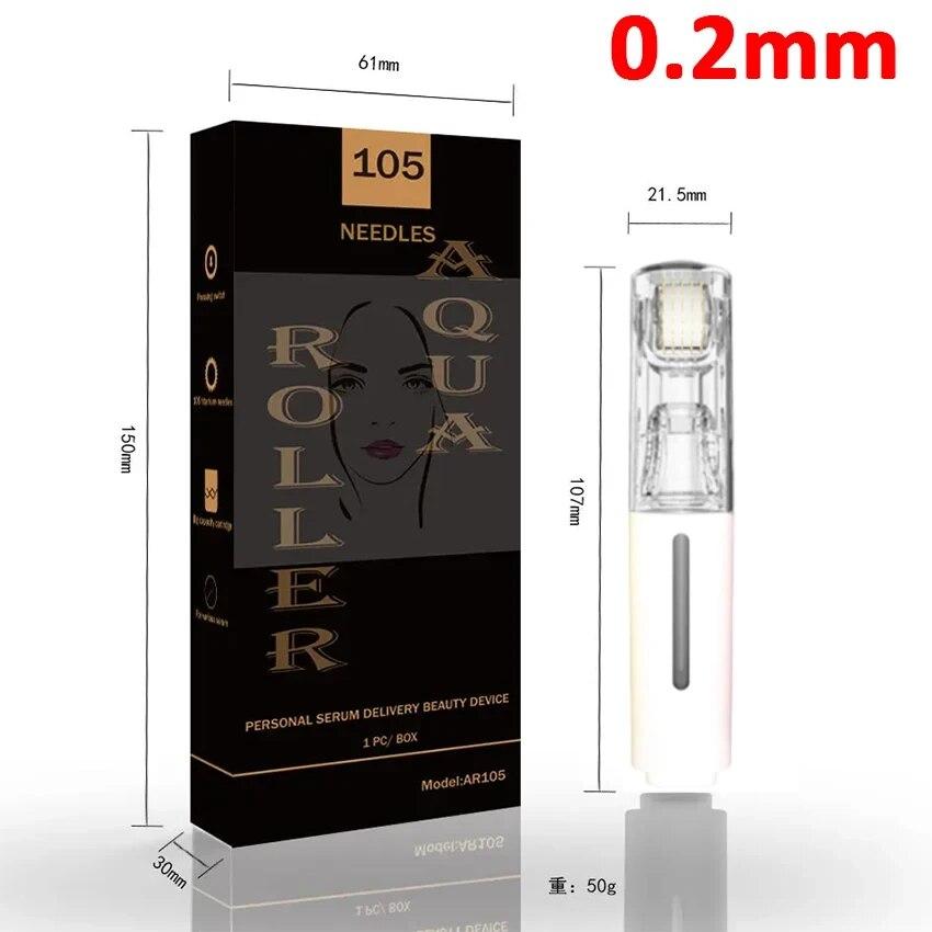 105 Pins Derma Microneedle Roller Beard Growth Beard Hair Growth 0.25mm/0.3mm Titanium Needle Beautify Lip Treatment Skin Care