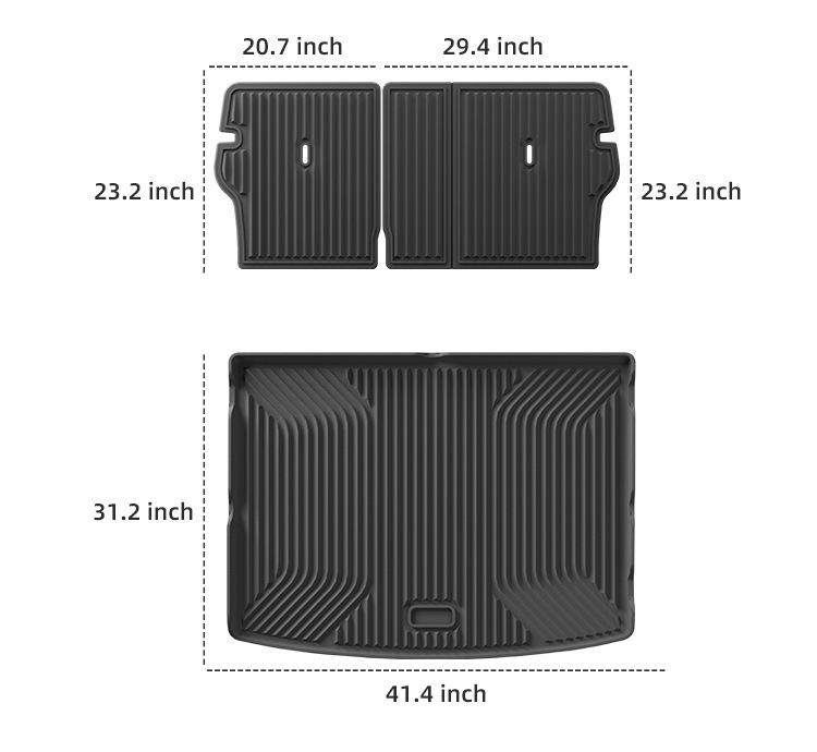 Custom TPE Floor and Trunk Mats for Kia EV3 (2025 Model)