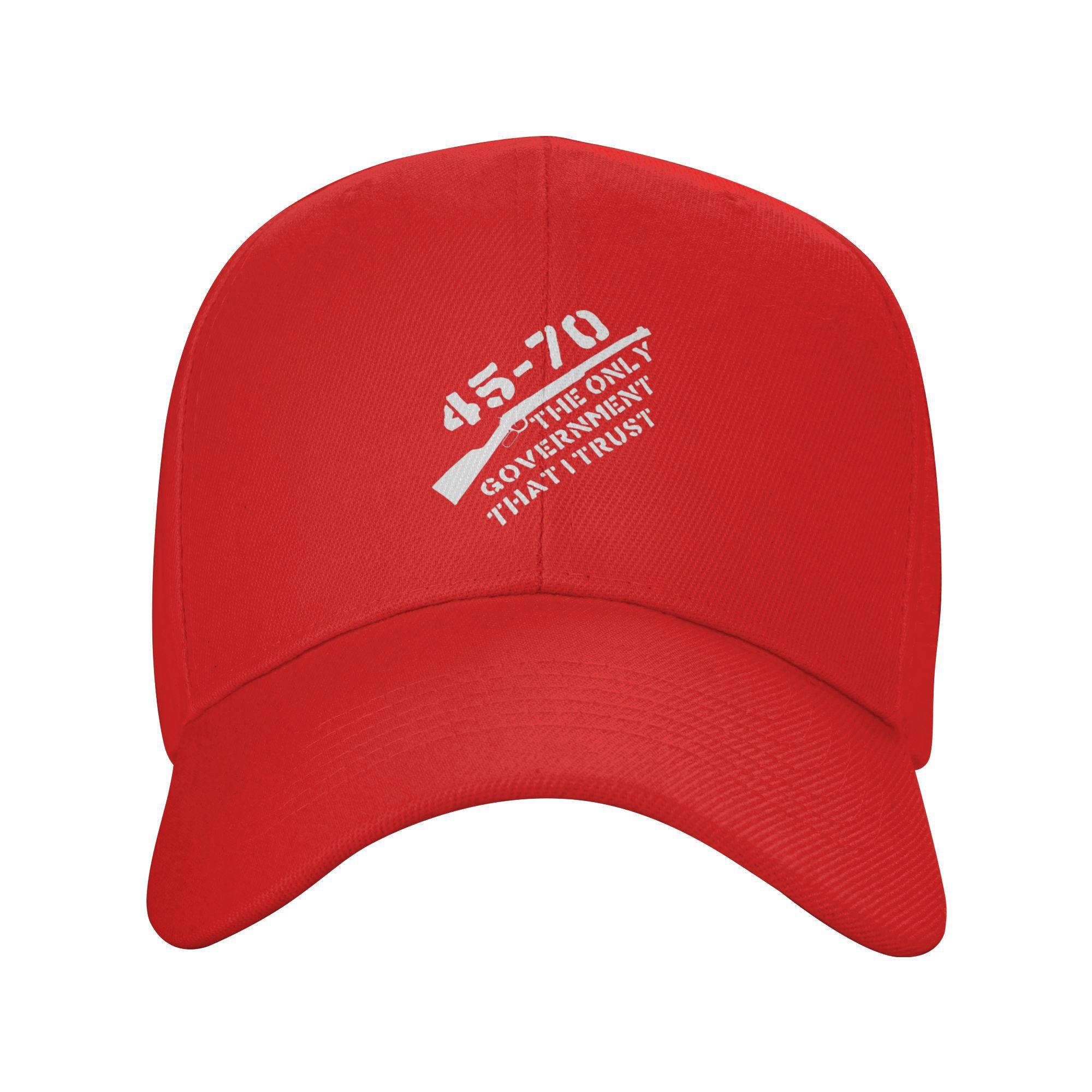 The Only GovernUnisext I Trust Guns Firearms Anarchist Baseball Caps Snapback Baseball Hats Casual Casquette Outdoor Unisex One Size