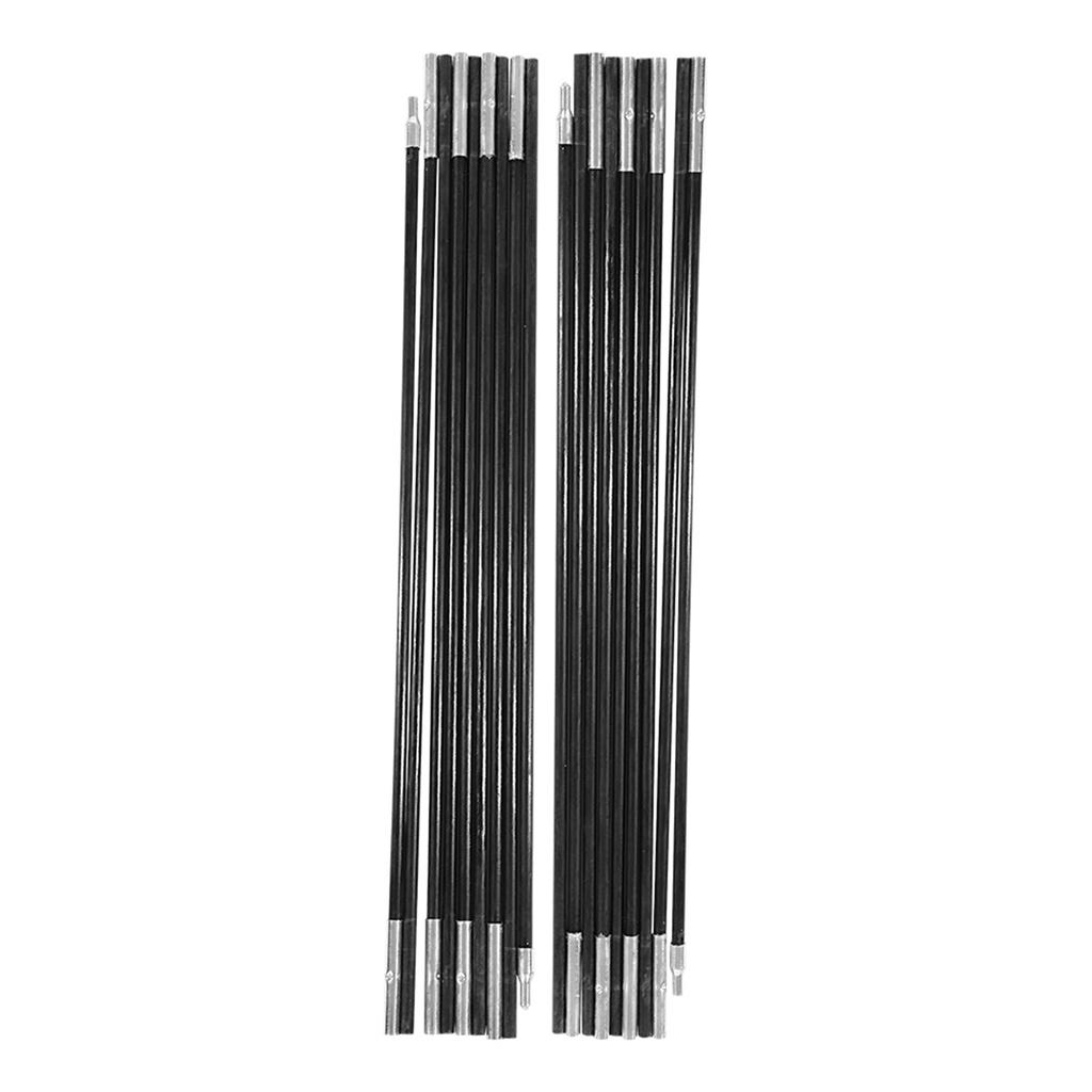 4.9M Fiberglass Camping Tent Pole Bars Outdoor Support Rods Awning Frames Kit