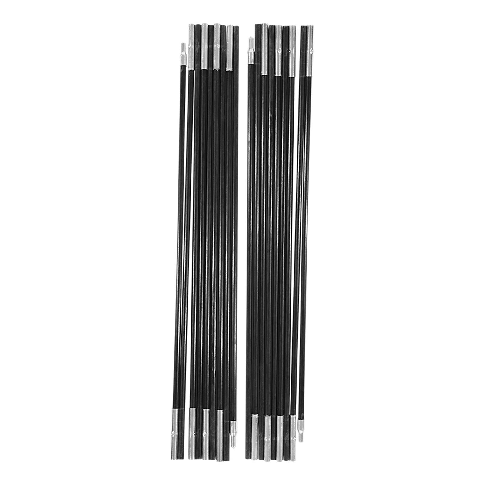4.9M Fiberglass Camping, Outdoor Support Rods replacement tent pole Tent Pole foldable Awning Frames Kit