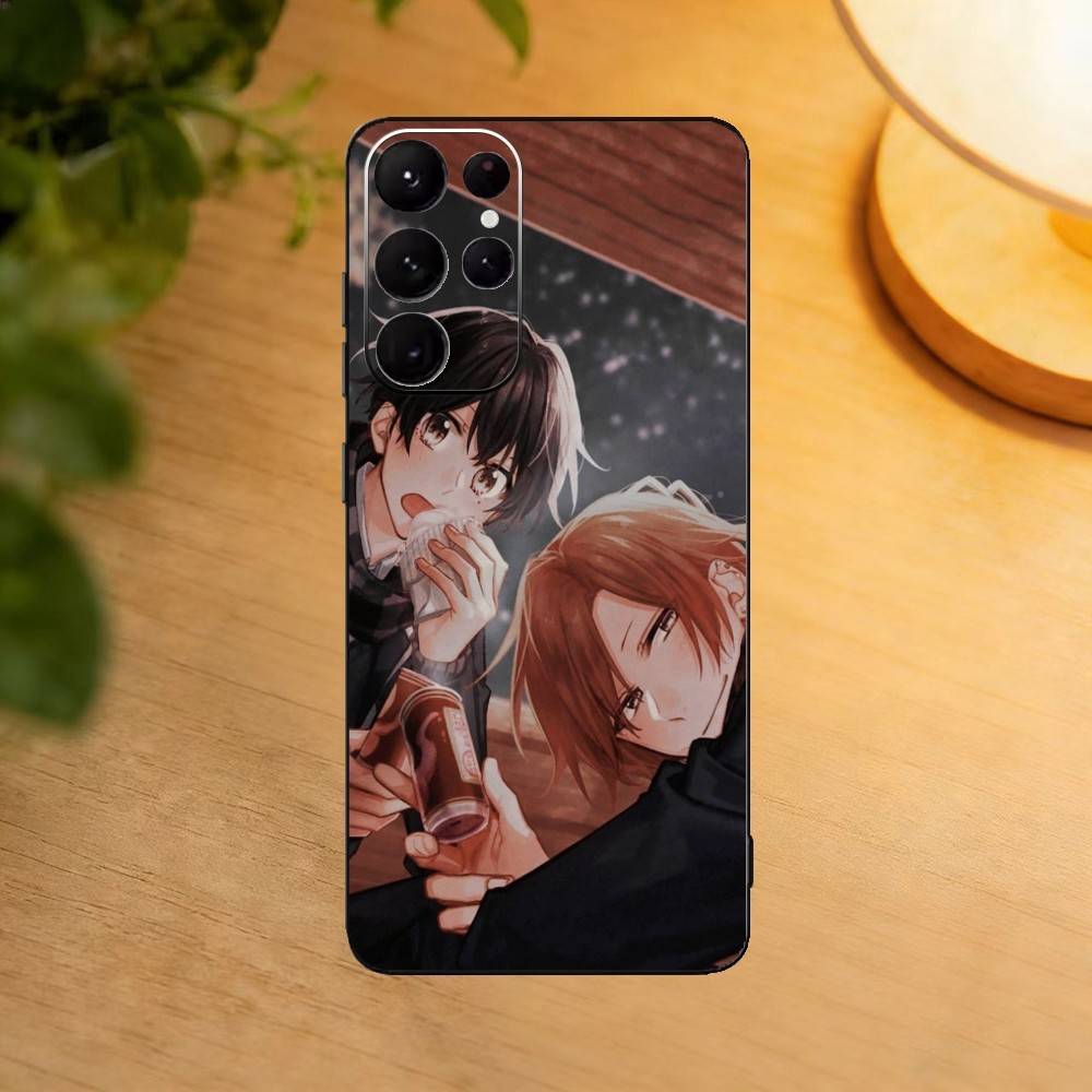 Sasaki To Miyano BL Phone Case For Samsung S25,24,23,22,30,21,10,9,Ultra,Plus,Lite Soft Black Case