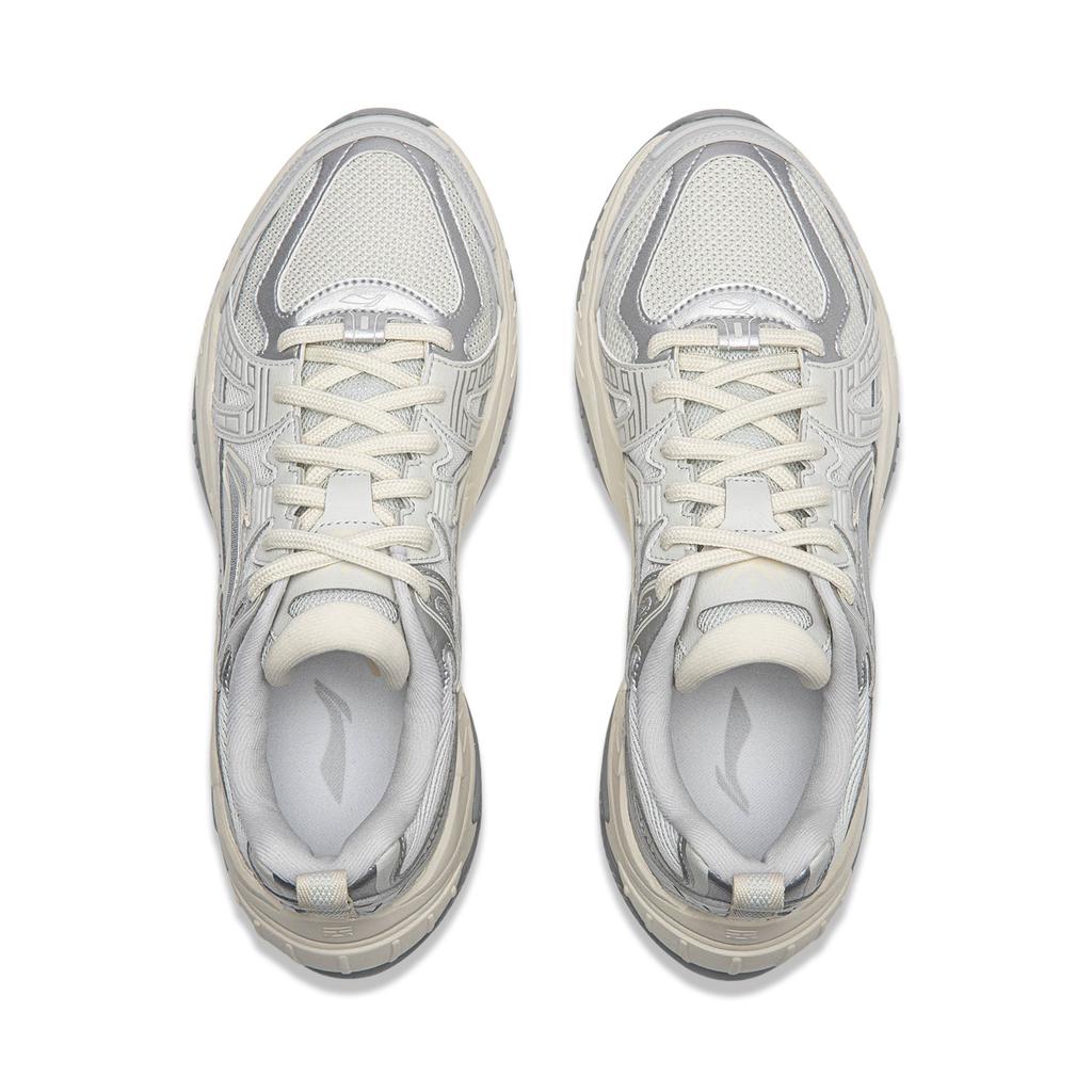 Li Ning Qixing Dämpfung Rutschfest Abriebfest Niedrig geschnitten Freizeitschuhe Herren Weiß AGCV369-3