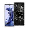 Transparent Phone Case for Xiaomi Mi 14 13 12 11 Ultra 13T 12T 11T Poco X3 NFC F3 F6 Pro 5G Soft TPU Shell Terror Black Skull