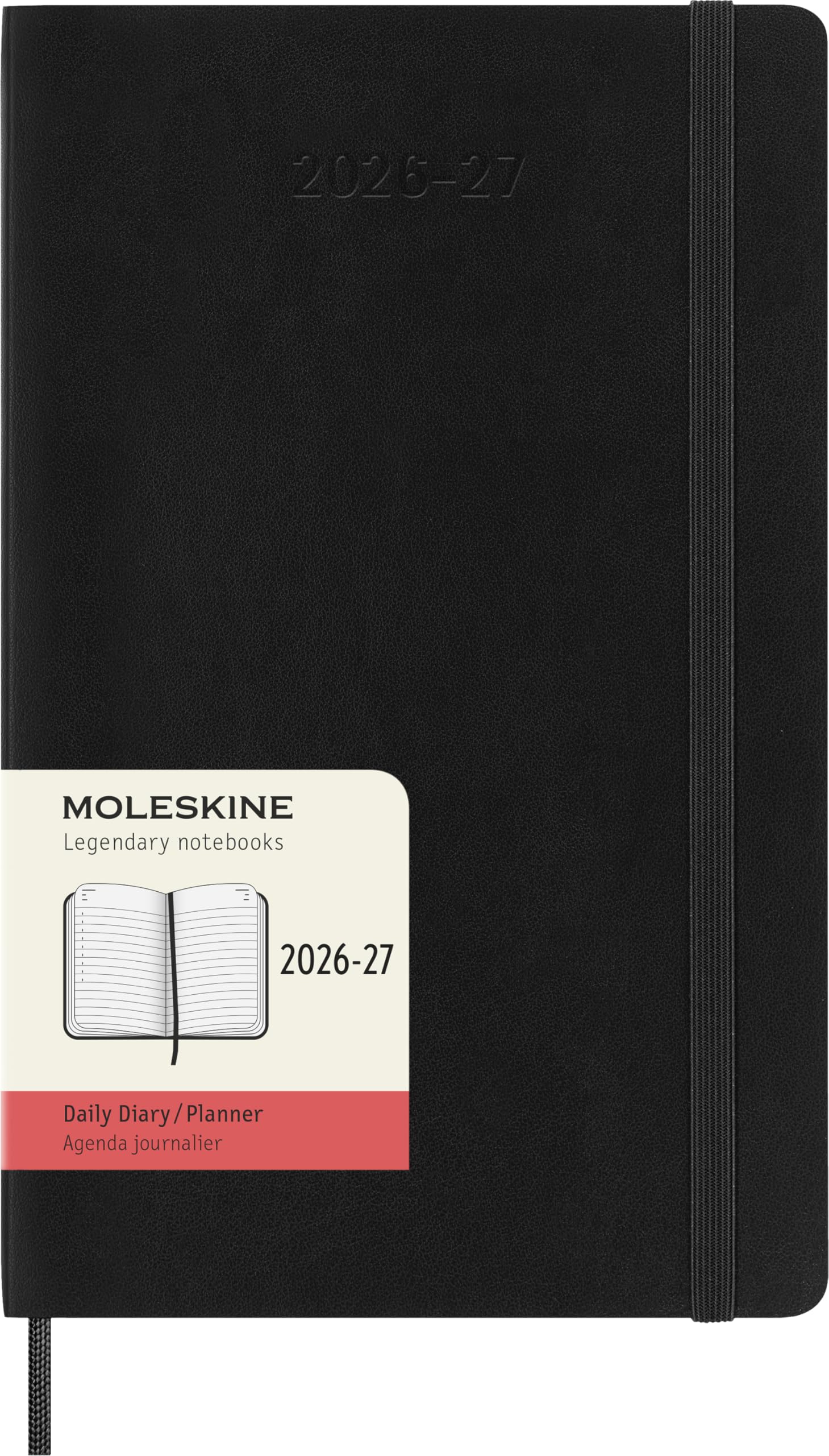 

Moleskine 2026 18 Month Daily Diary Large Soft Cover black DSB18DC3Y27 чёрный