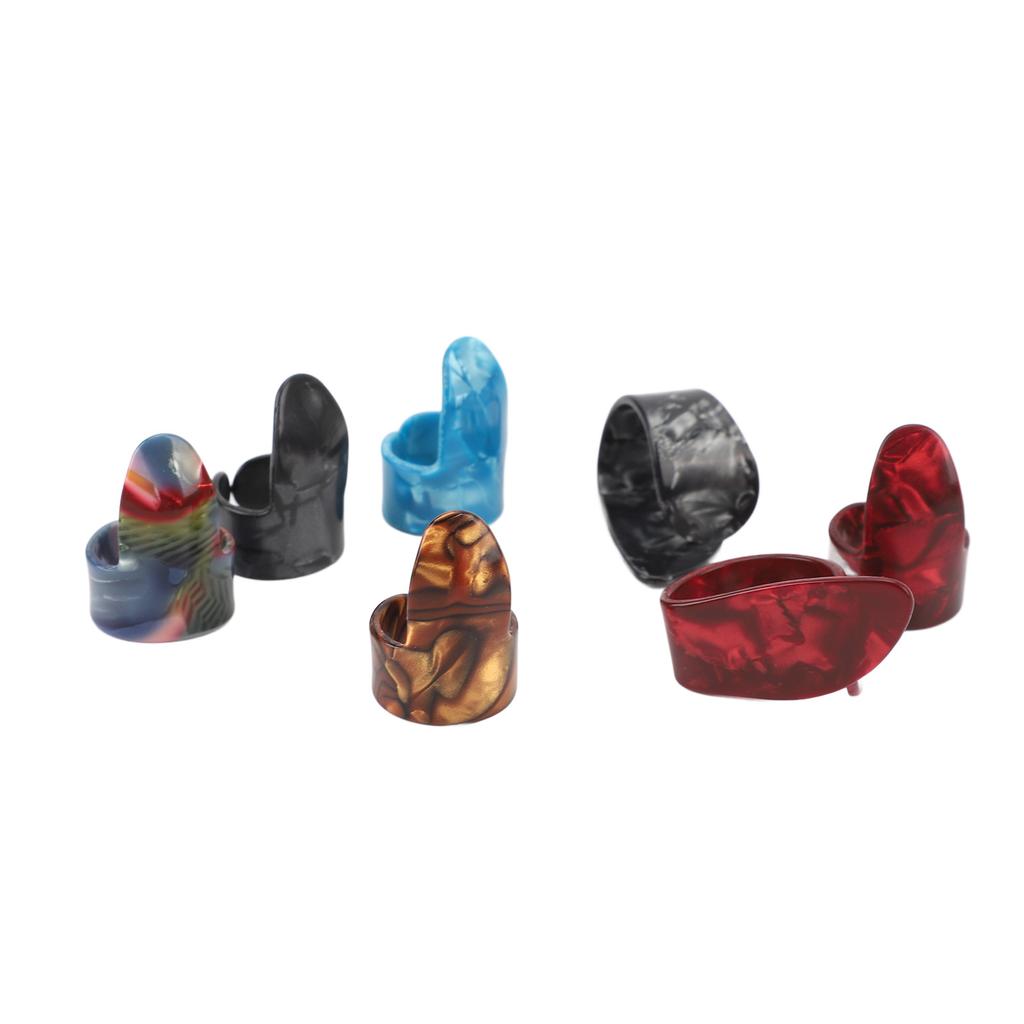 7 sztuk kostki do gitary, celuloidowe części do gitary basowej, regulowane kostki do gry na palcach dla gitarzystów i muzyków