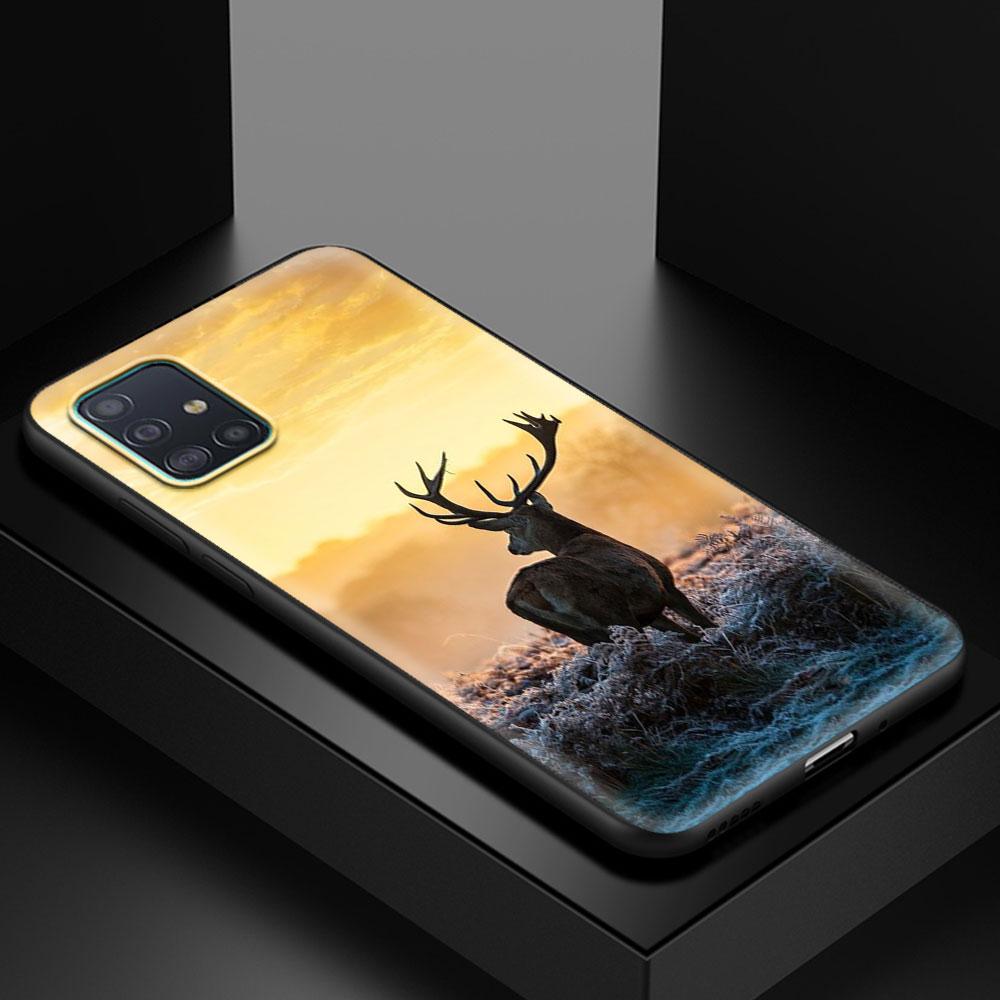 Hirschjagd Camo Handyhülle für Samsung Galaxy A51 A71 A21s A31 A41 M31 A11 M51 A12 M31s A01 A91 M11 A42 A32 5G Cover Capa