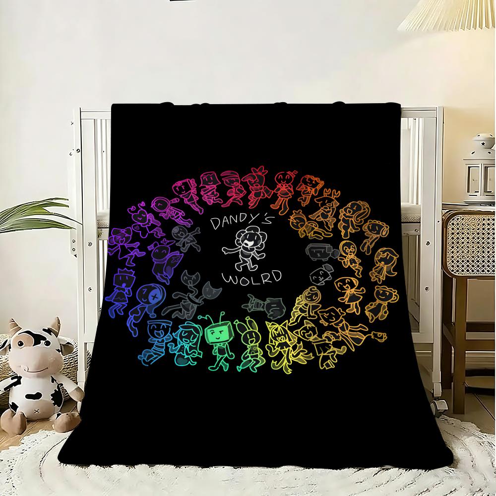 Anine Game D-Dandys World Throw 240G Flannel Blanket Lightweight Soft Skin-Friendly Summer Thin Throw Blanket