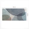 Decorative Desk Mat for Work and Study Abstract Waves 90x45 cm