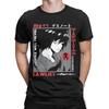 Men's T-Shirt Deaths Notes L Lawliet Vintage Cotton Tee Shirt Short Sleeve T Shirt Round Neck Clothing New Arrival