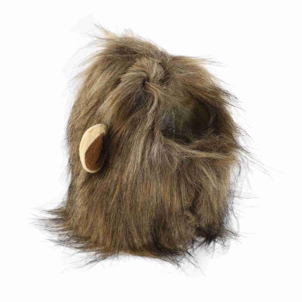 Mane Wig for Cat Strap On Cute Hair Cat Clothes Funny Pet Headwear Furry Costumes for Cats Small Dogs