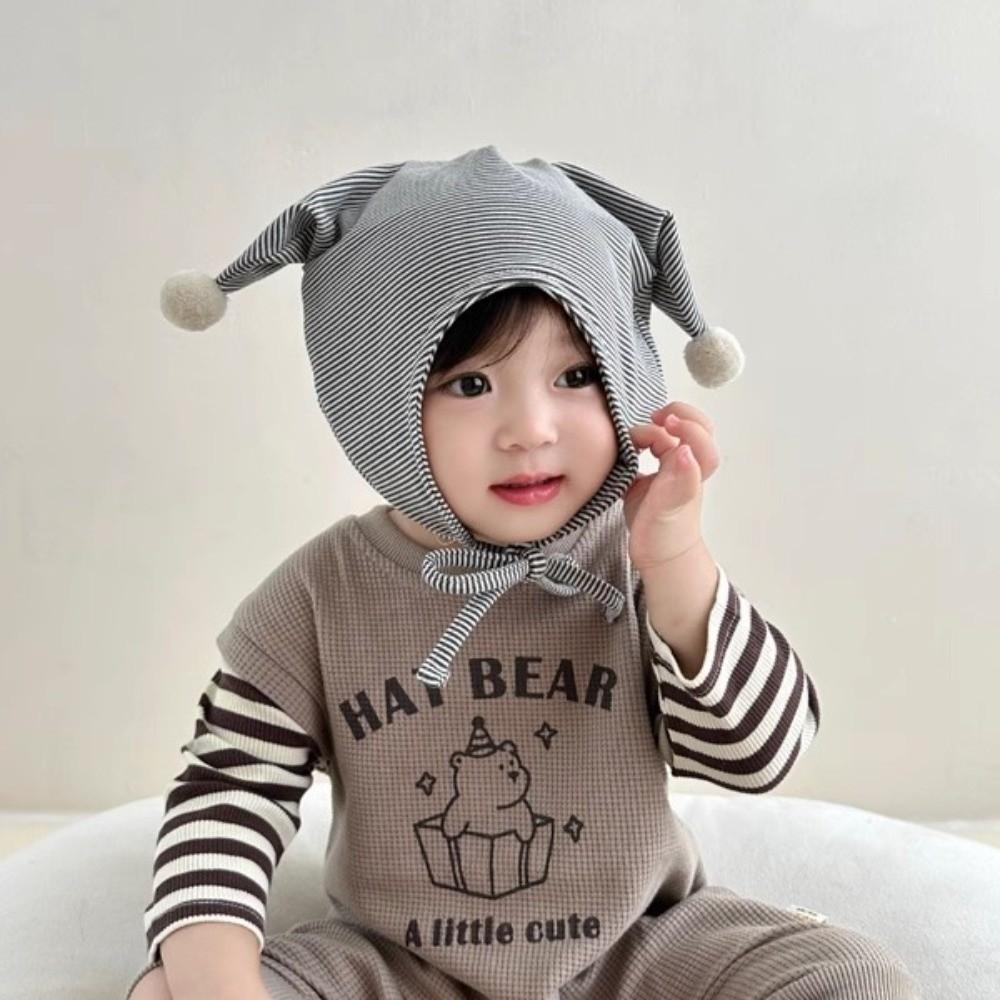 Cat Ear Newborn Beanie Hat Soft Infant Bonnet Hat Korean Baby Fetal Cap  Photography Props