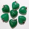 20MM Heart-Shaped Natural Crystal Stone Pendant Necklace DIY Accessory